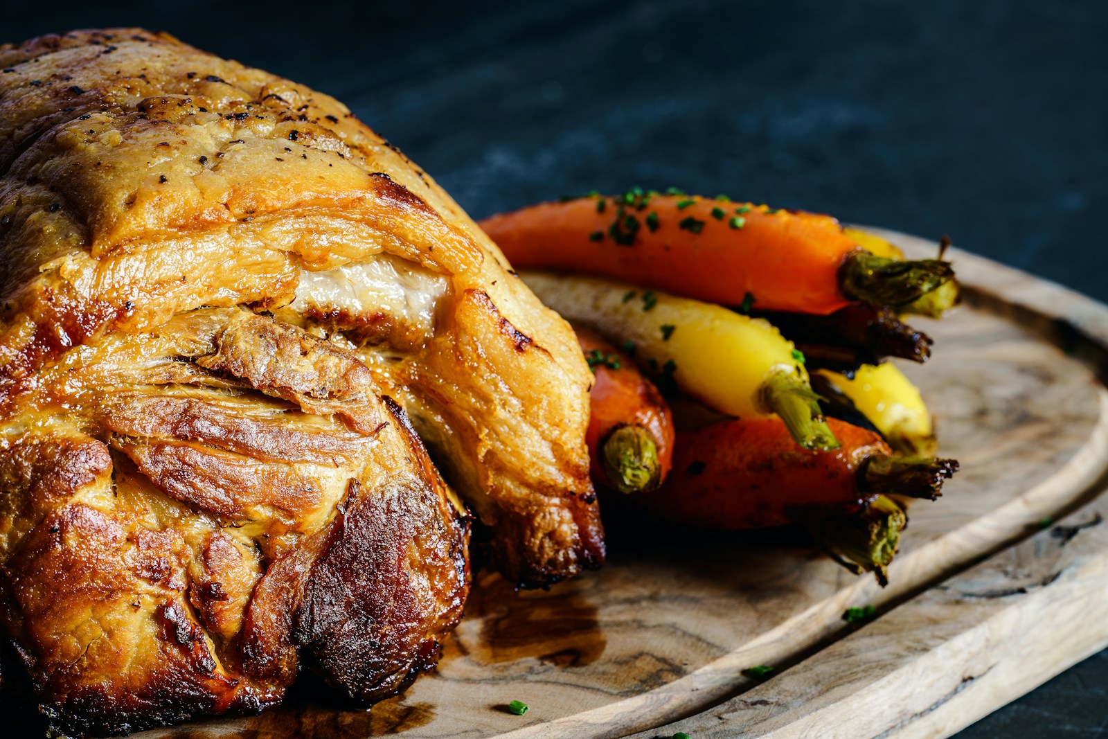 grilled meat on brown wooden chopping board